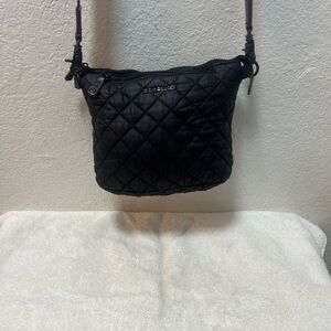MZ Wallace Black Quilted Crossbody Bag